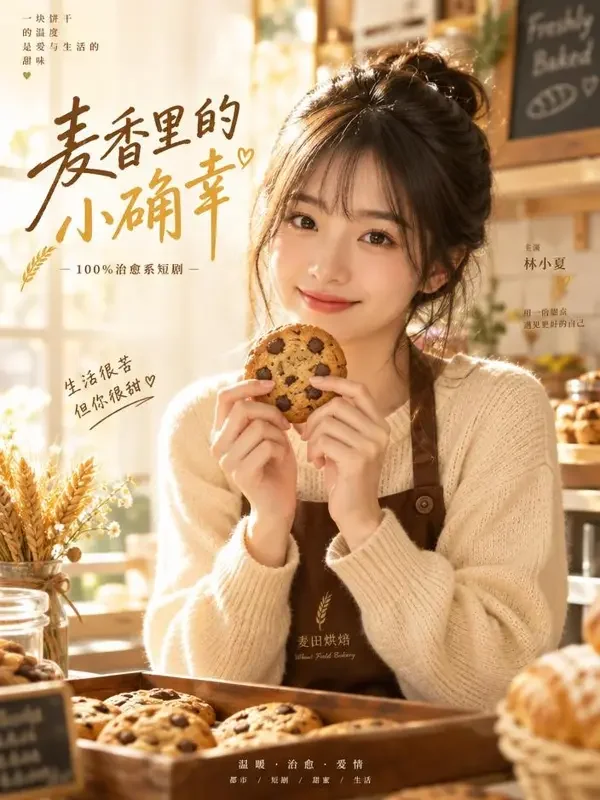 饼干小姐的甜蜜逆袭 封面 - 星芽短剧官网